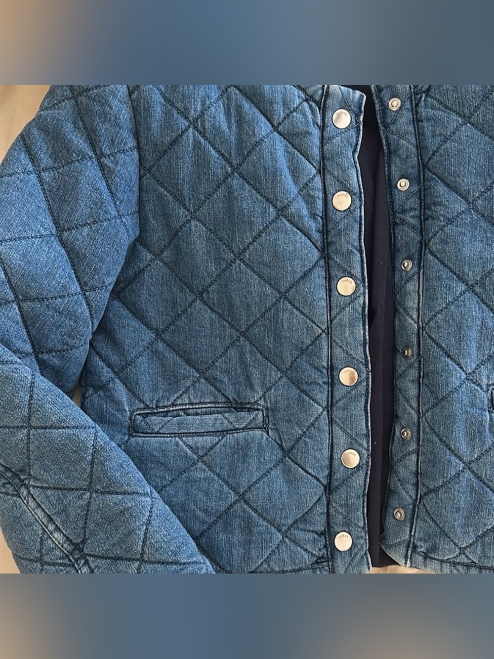 ba&sh Quilted Denim Jacket - Picture 4 of 4